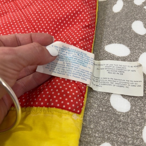 Vintage 1989 playskool sesame street activity mat tummytime baby cookie monster - Picture 5 of 10